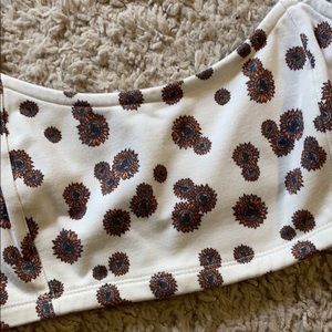 White Floral Bralette